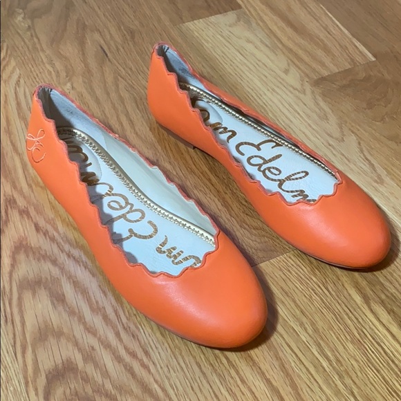 sam edelman orange flats